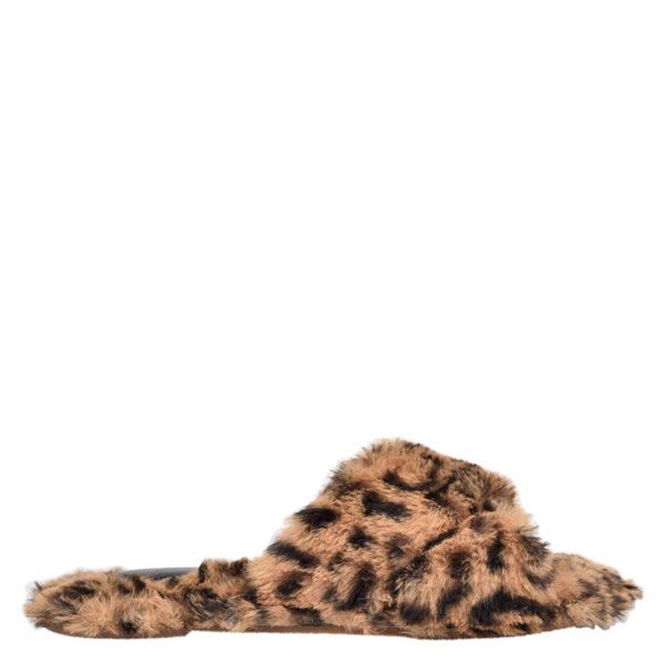 Nine West Cozy Flat Leopard Slippers | South Africa 53Z46-1Y95